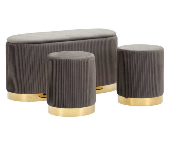 Mauro Ferretti Panca con contenitore e pouf Shopy