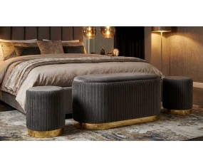 Mauro Ferretti Panca con contenitore e pouf Shopy 2