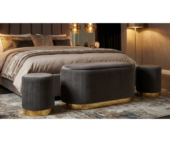 Mauro Ferretti Panca con contenitore e pouf Shopy