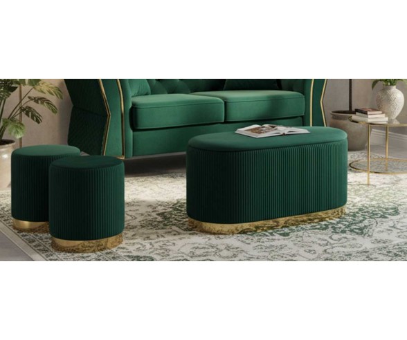 Mauro Ferretti Panca con contenitore e pouf Shopy