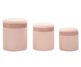 MAURO FERRETTI POUF CONTENITORE CORTINA SET 3 PEZZI