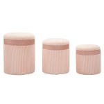 Mauro Ferretti Pouf contenitore Cortina Set 3 pezzi
