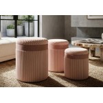 MAURO FERRETTI POUF CONTENITORE CORTINA SET 3 PEZZI