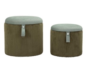 Mauro Ferretti Pouf contenitore set 2 pezzi Bolzano