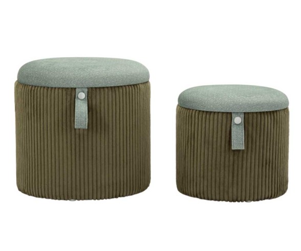 Mauro Ferretti Pouf contenitore set 2 pezzi Bolzano
