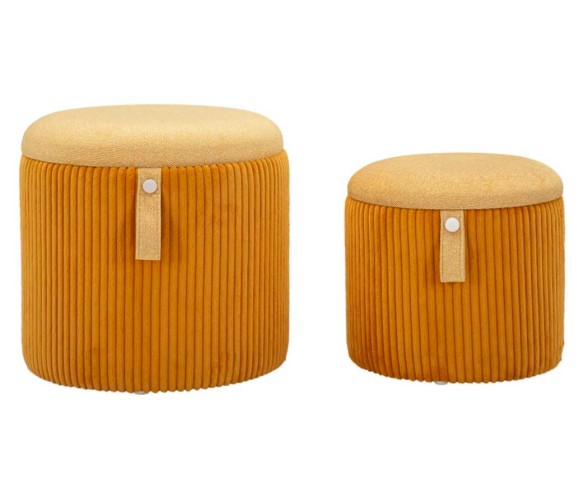 Mauro Ferretti Pouf contenitore set 2 pezzi Bolzano