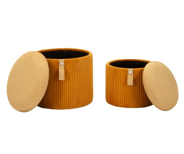 Mauro Ferretti Pouf contenitore set 2 pezzi Bolzano