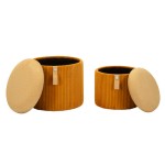 Mauro Ferretti Pouf contenitore set 2 pezzi Bolzano