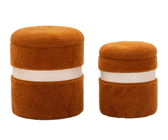 Mauro Ferretti Pouf contenitore set  pezzi Saint-Moritz