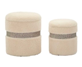 Mauro Ferretti Pouf contenitore set  pezzi Saint-Moritz 2