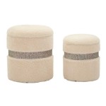 Mauro Ferretti Pouf contenitore set  pezzi Saint-Moritz