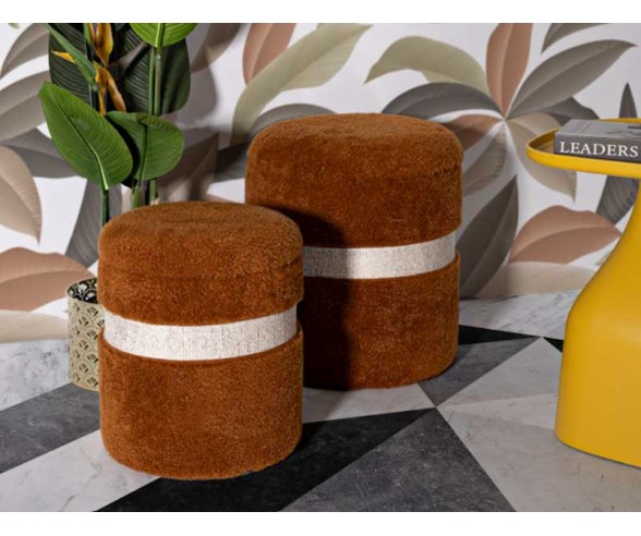 Mauro Ferretti Pouf contenitore set  pezzi Saint-Moritz