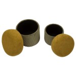Mauro Ferretti Pouf contenitore set 2 pezzi Aspen