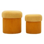Mauro Ferretti Pouf contenitore set 2 pezzi Aspen