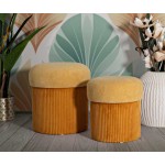 Mauro Ferretti Pouf contenitore set 2 pezzi Aspen