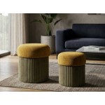 Mauro Ferretti Pouf contenitore set 2 pezzi Aspen