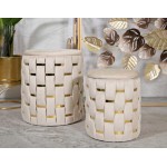 Mauro Ferretti Pouf contenitore set 2 pezzi Shanty