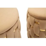 Mauro Ferretti Pouf contenitore set 2 pezzi Shanty