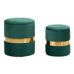 Mauro Ferretti Pouf contenitore set 2 pezzi Sheffild