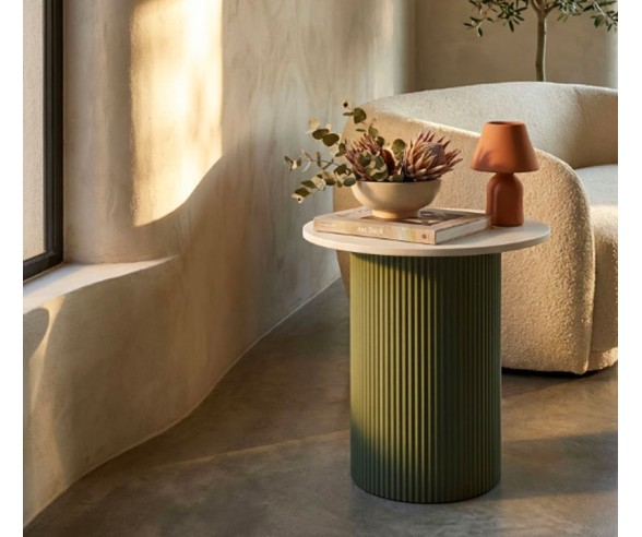 Mauro Ferretti Green Marble Coffee Table Frankfurt