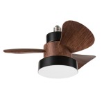 Mini ventilatore da soffitto con luce e telecomando