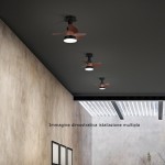Mini ventilatore da soffitto con luce e telecomando