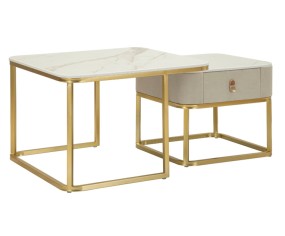 Mauro Ferretti Pair of Coffee Tables Beauty
