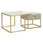 Mauro Ferretti Paar Couchtische Beauty