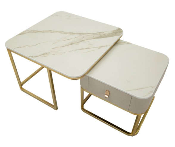 Mauro Ferretti Paar Couchtische Beauty