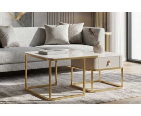 Mauro Ferretti Pair of Coffee Tables Beauty 2