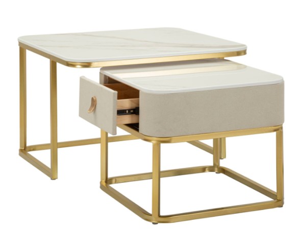 Mauro Ferretti Paar Couchtische Beauty