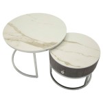 Mauro Ferretti Pair of Greys Coffee Tables