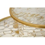MAURO FERRETTI TAVOLINI NOAH GOLD SET 4 PEZZI