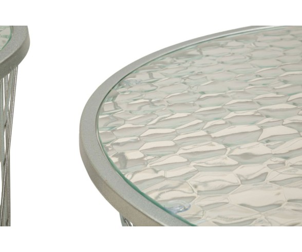 Mauro Ferretti Noha Gold Couchtische, 4er-Set