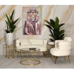 MAURO FERRETTI TAVOLINI NOAH GOLD SET 4 PEZZI