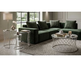 Mauro Ferretti Noha Gold Couchtische, 4er-Set 2