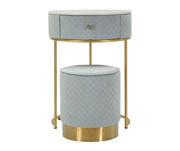 Mauro Ferretti Vellit bedside table with pouf