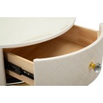 Mauro Ferretti Vellit Nachttisch mit Pouf