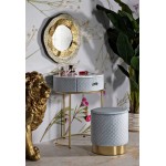 Mauro Ferretti Vellit bedside table with pouf