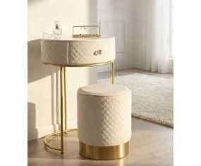 MAURO FERRETTI COMODINO CON POUF VELLIT 2