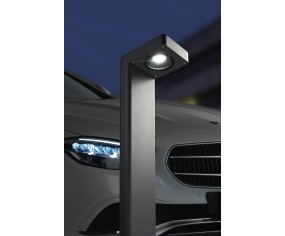 PALETTO DA ESTERNO O GIARDINO ANTRACITE 70CM LED 2