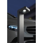 PALETTO DA ESTERNO O GIARDINO ANTRACITE 70CM LED
