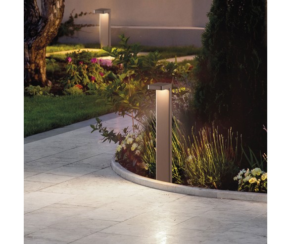 PALETTO DA ESTERNO O GIARDINO ANTRACITE 70CM LED
