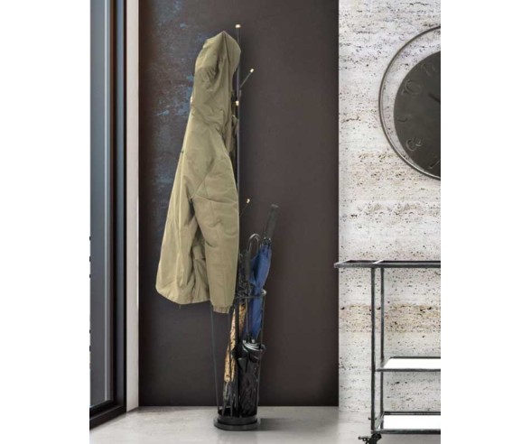 Mauro Ferretti Garderobe mit Schirmständer Glam Black