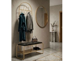 Mauro Ferretti Bench with Coat Rack 2