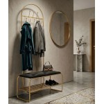 Mauro Ferretti Bench with Coat Rack