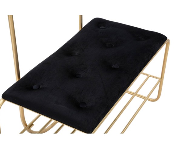 Mauro Ferretti Bench with Coat Rack