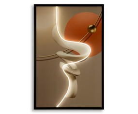 Mauro Ferretti Gemälde mit LED Abstract B