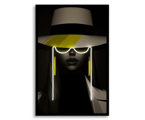 MAURO FERRETTI QUADRO CON LED SU TELA MARGOT