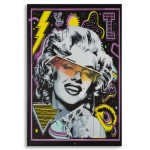Mauro Ferretti Painting with LED on canvas Marilin